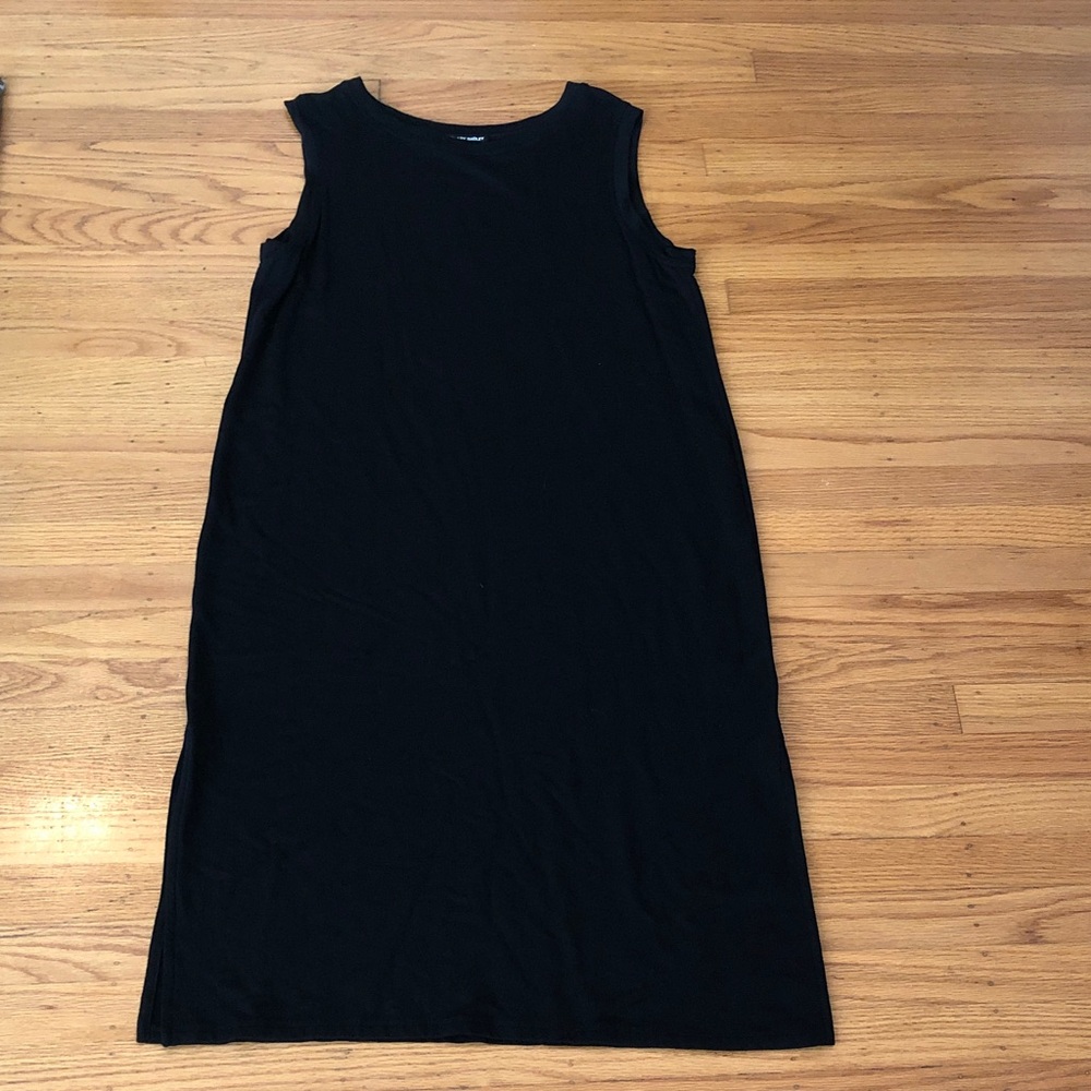 Hilary Radley Black Sleeveless Midi Dress, NWT